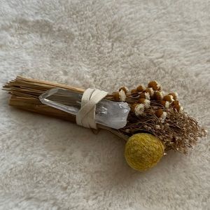 Crystal Smudge Flower Stick